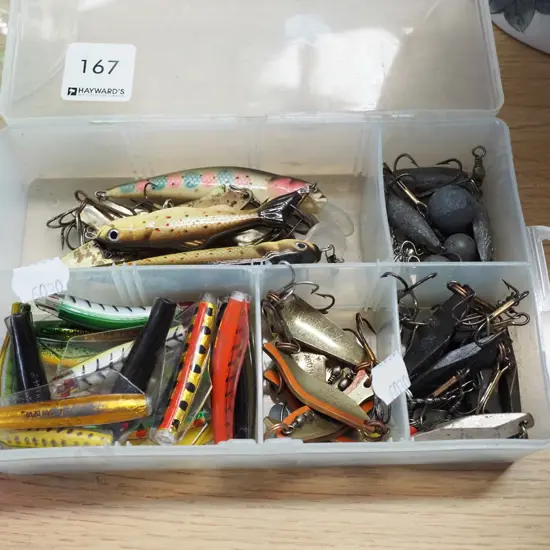 tackle box and contents