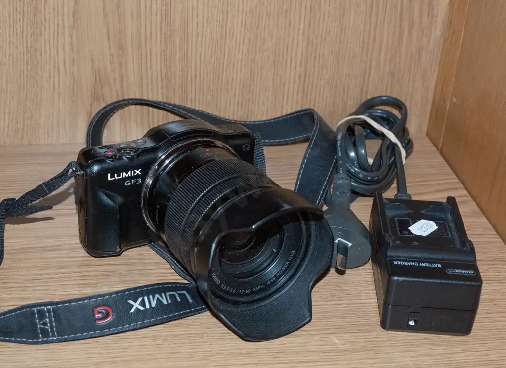 Panasonic Lumix GF3 digital mirrorless camera with charger and 12-60mm zoom lens Image 1++