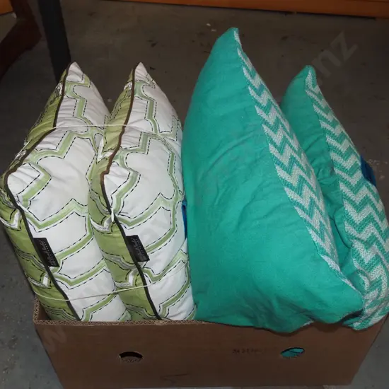 box; cushions