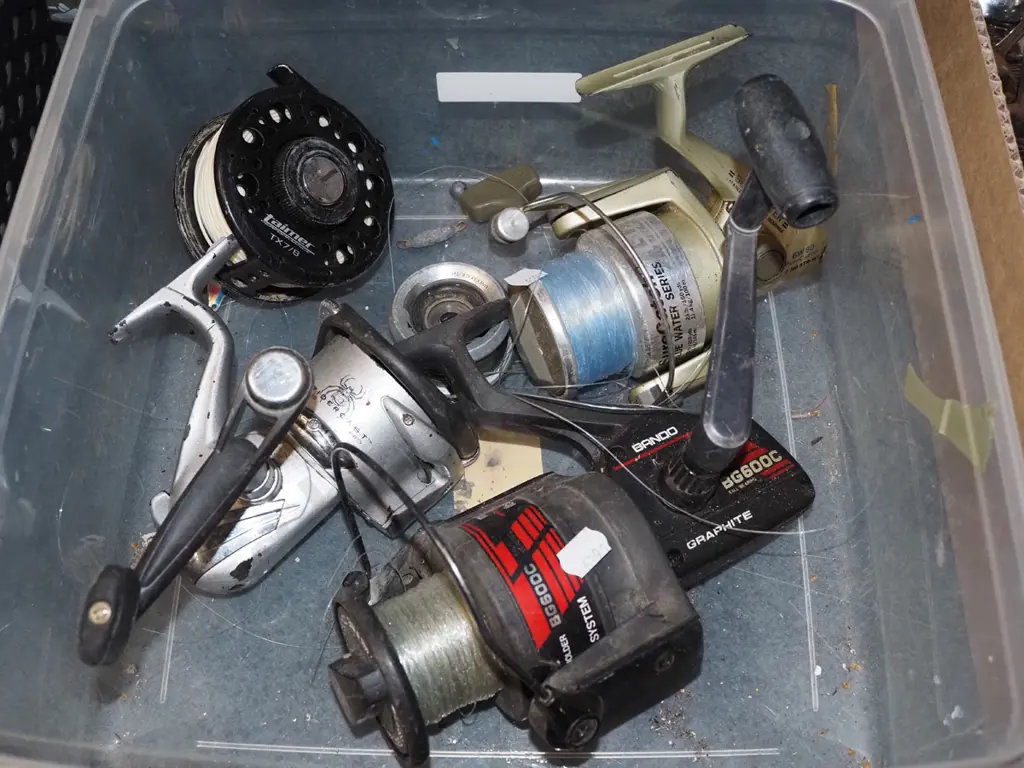 box of fishing reels Image 1++