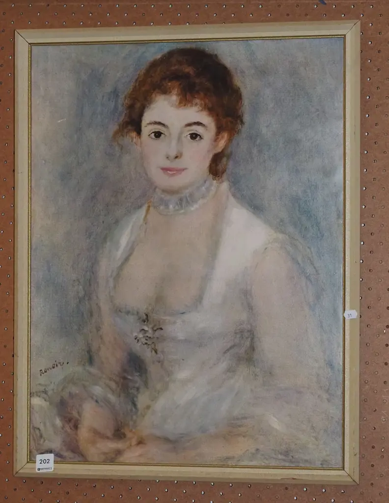 framed Renoir print - portrait Image 1++