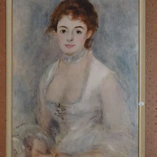 framed Renoir print - portrait