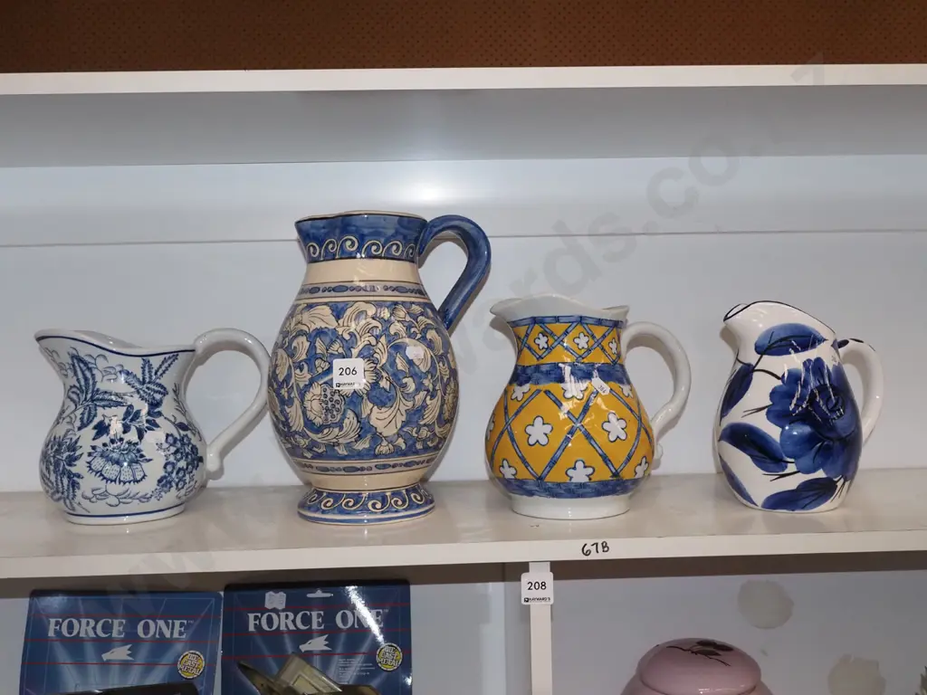 4x ceramic water jugs Tallest H260 Image 1++