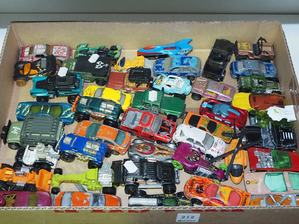 box of toy vehicles Image 1++