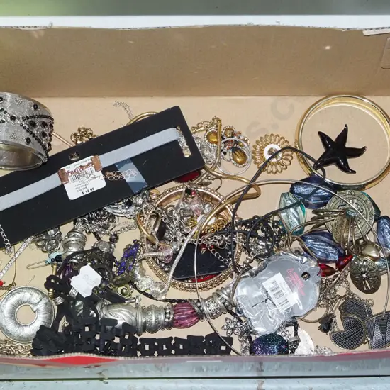 box of costume jewellery