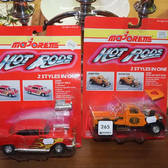 2x diecast model Hot Rods
