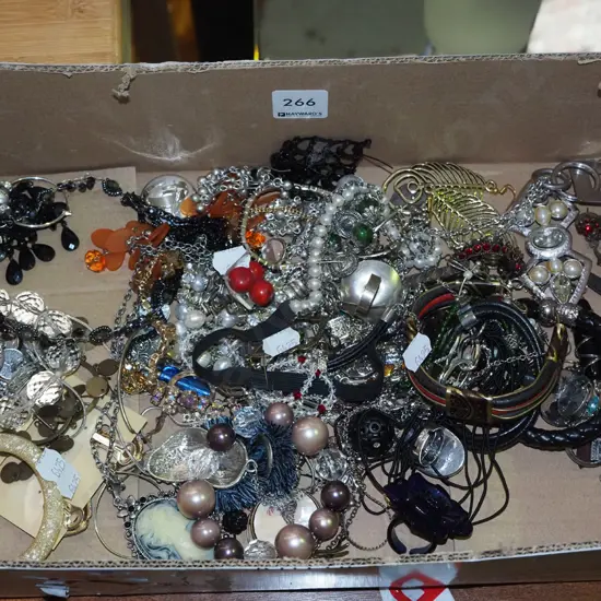 box of costume jewellery