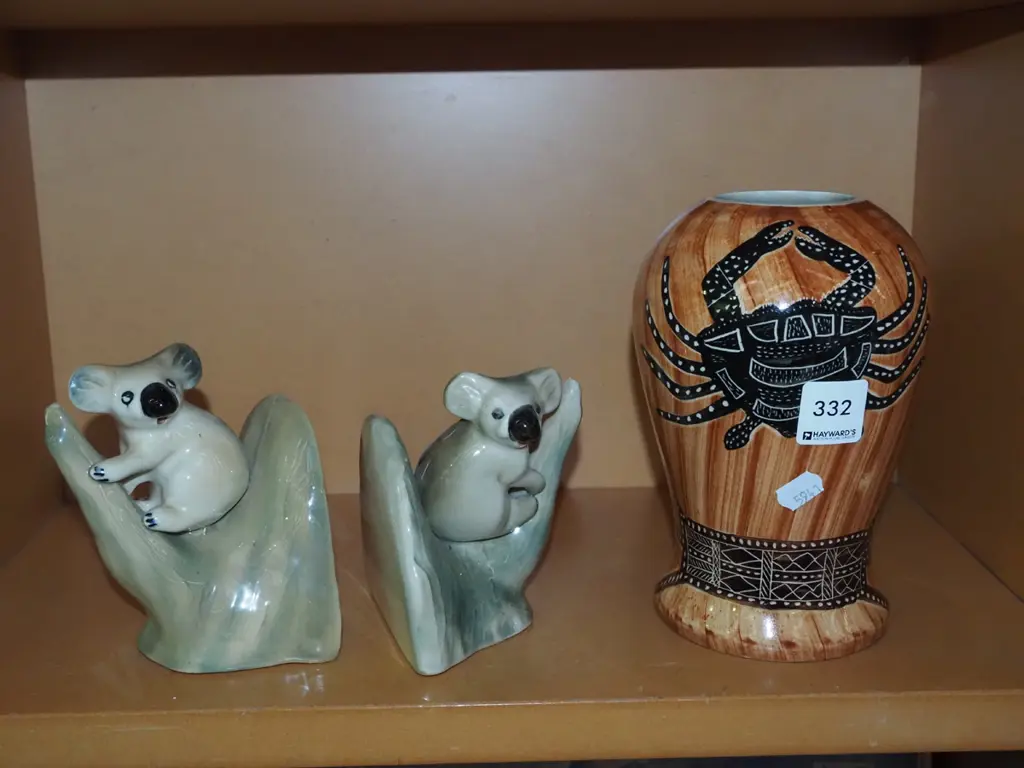koala bookends, vase H175 Image 1++