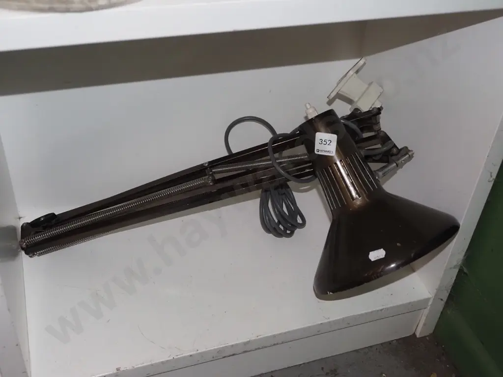 clamp mounted anglepoise lamp Image 1++