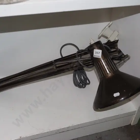 clamp mounted anglepoise lamp