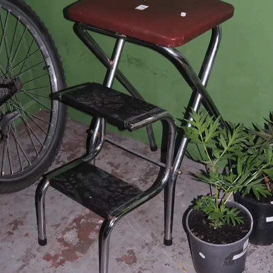 vinyl top kitchen step stool