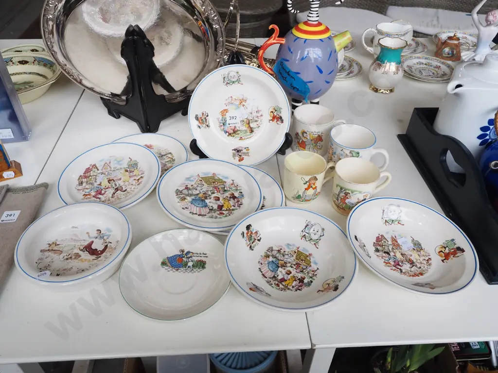Crown Lynn nursery tales bowls, cups etc Image 1++