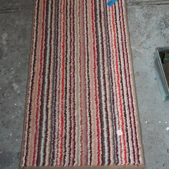 striped and tufted retro floor mat L1100 W600 D
