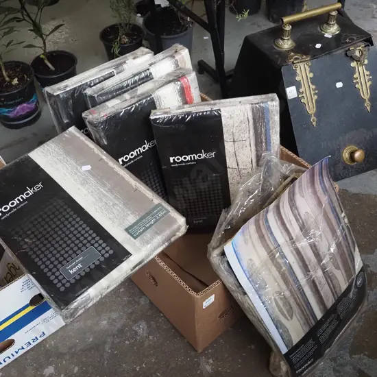 box; ready made curtains