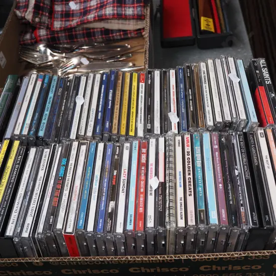 box of CDs