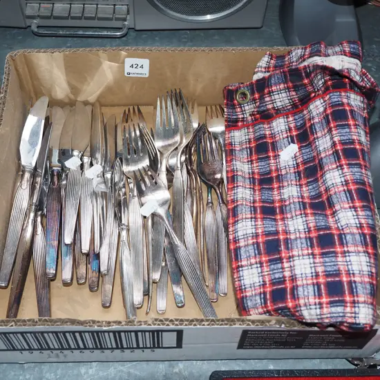 box; cutlery, fabric cutlery bags