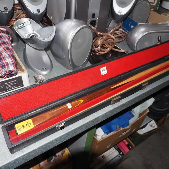 cased Victor pool cue