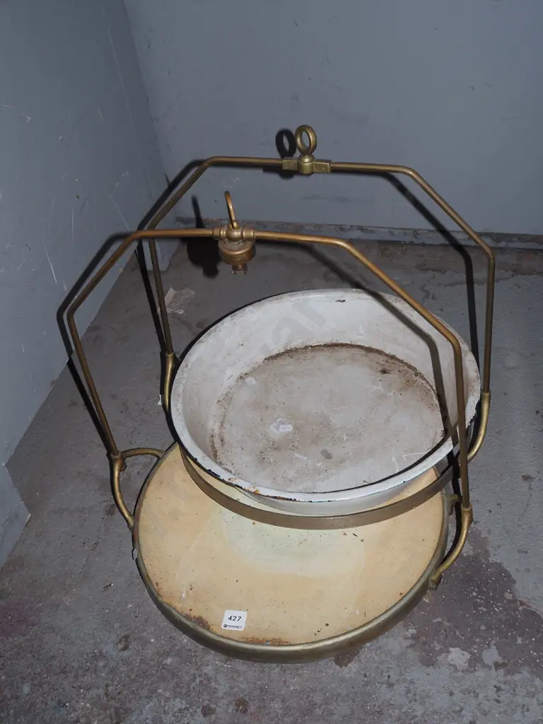 2x vintage spring scale trays Image 1++