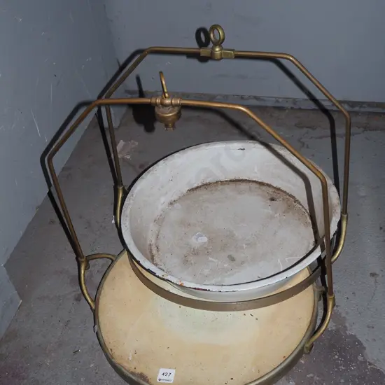 2x vintage spring scale trays