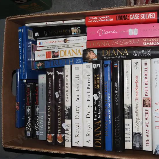 box; Diana Princess of Wales books