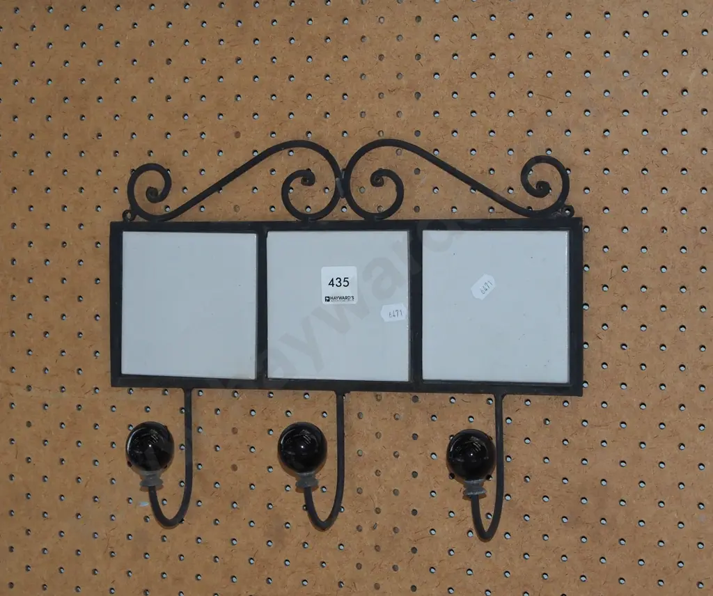 metal tile coat hooks Image 1++
