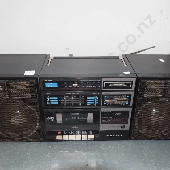 Sanyo radio cassette player - As Is No Returns