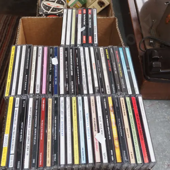 box of CDs