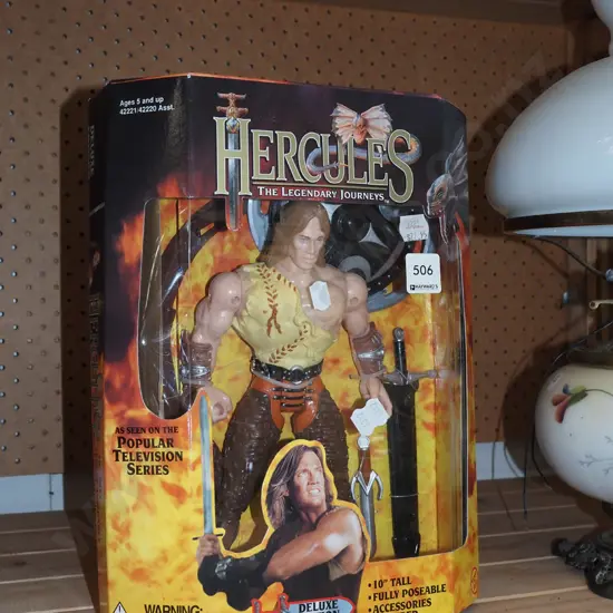 boxed Hercules figurine  - slight damage to box