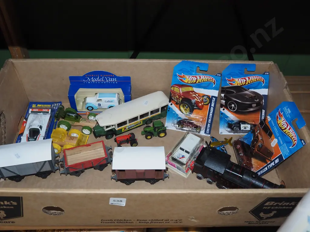 box of toy vehicles Image 1++