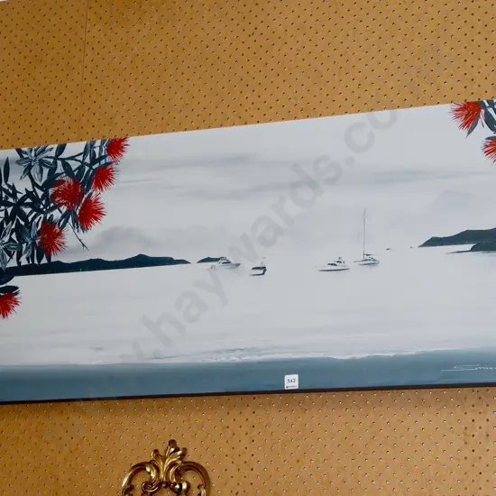 print on boxed canvas - coastal scene