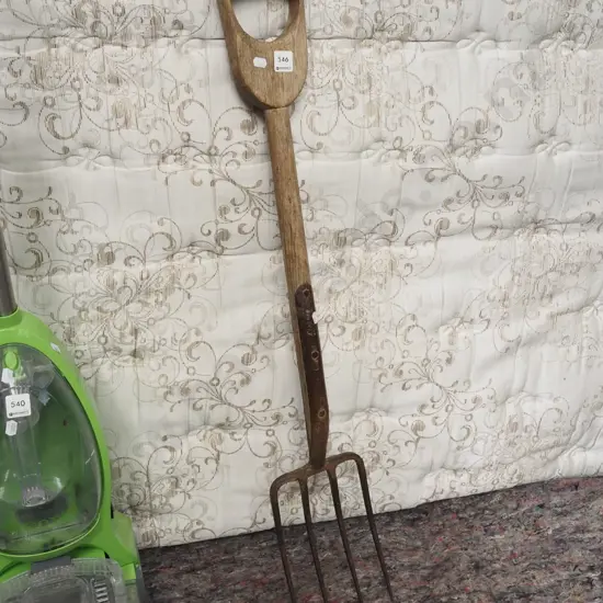 wooden handle fork