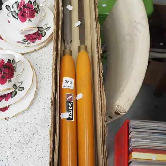2x Sorby lathe chisels