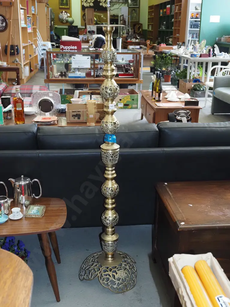 brass standard lamp base H1350 Image 1++