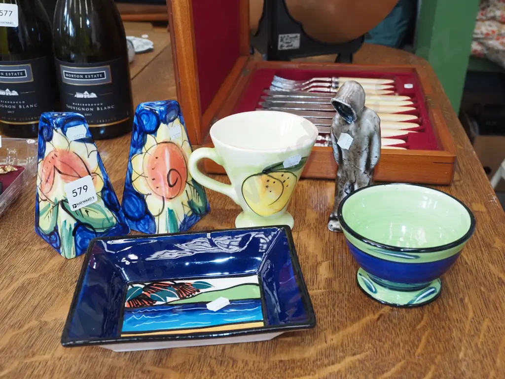 studio pottery; bowls, cups, salt, pepper etc Image 1++