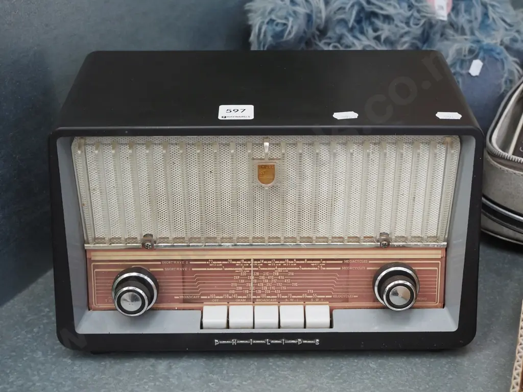 mid century Philips radio - As Is No Returns Image 1++
