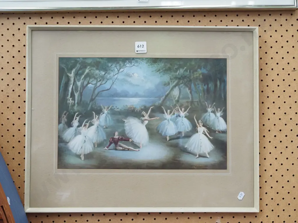 framed ballerina print Image 1++