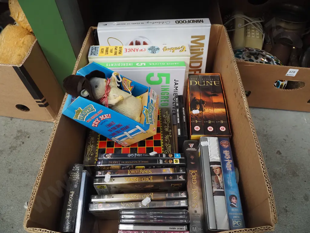 box; Lord of the Rings DVDs, Dune VHS etc Image 1++