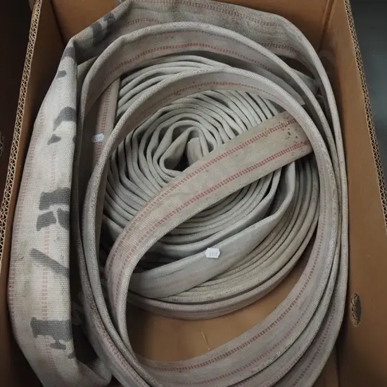 box; canvas fire hoses