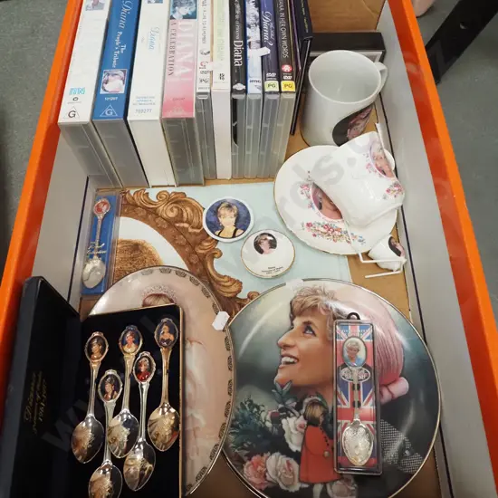 box; Diana Princess of Wales books