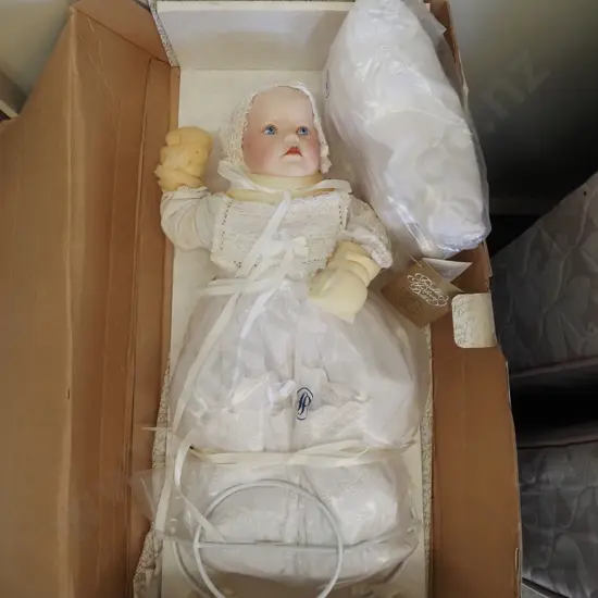 boxed Franklin Heirloom doll 