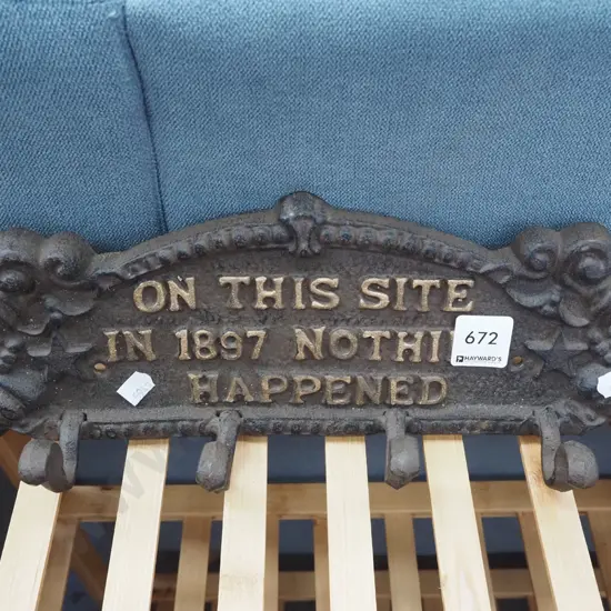 cast metal coat hooks with motto 