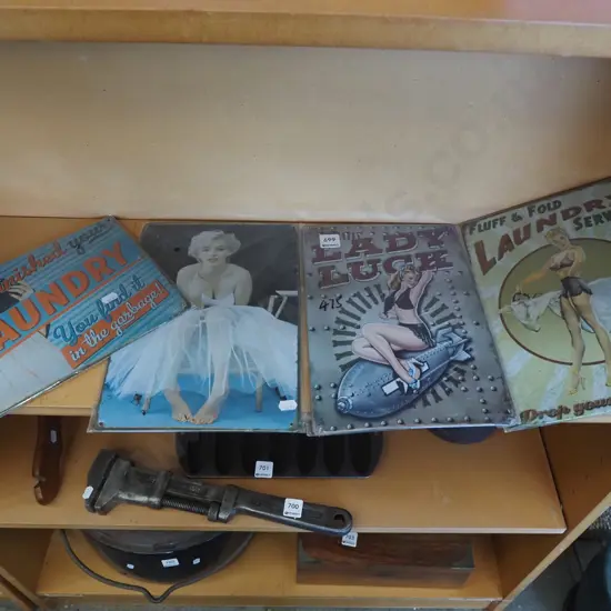 various prints on tin