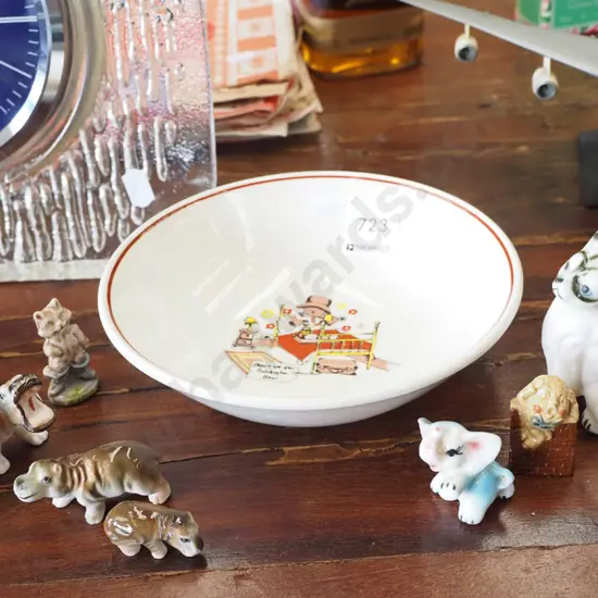 Paddington bowl, animal figurines