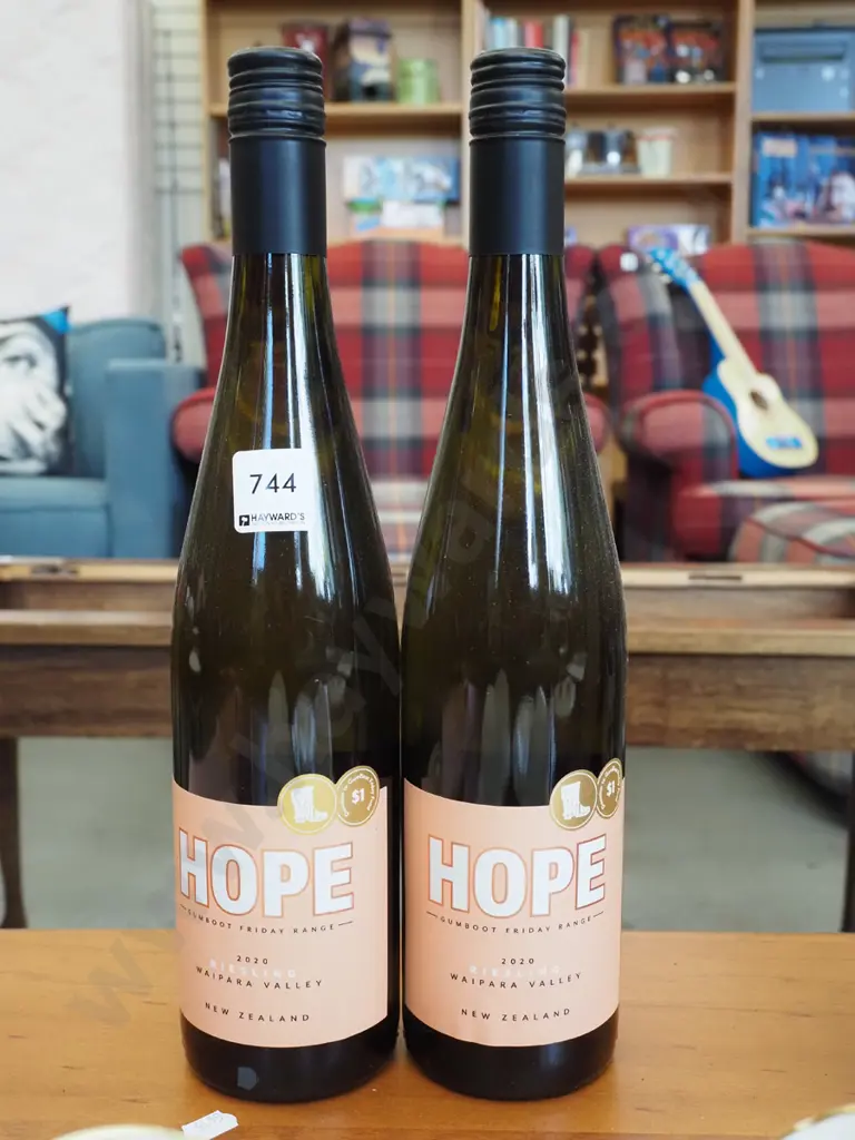2x bottles I am Hope Gumboot Friday reisling 2020 Image 1++