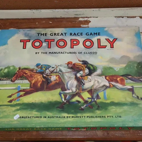 Totopoly horse racing board game