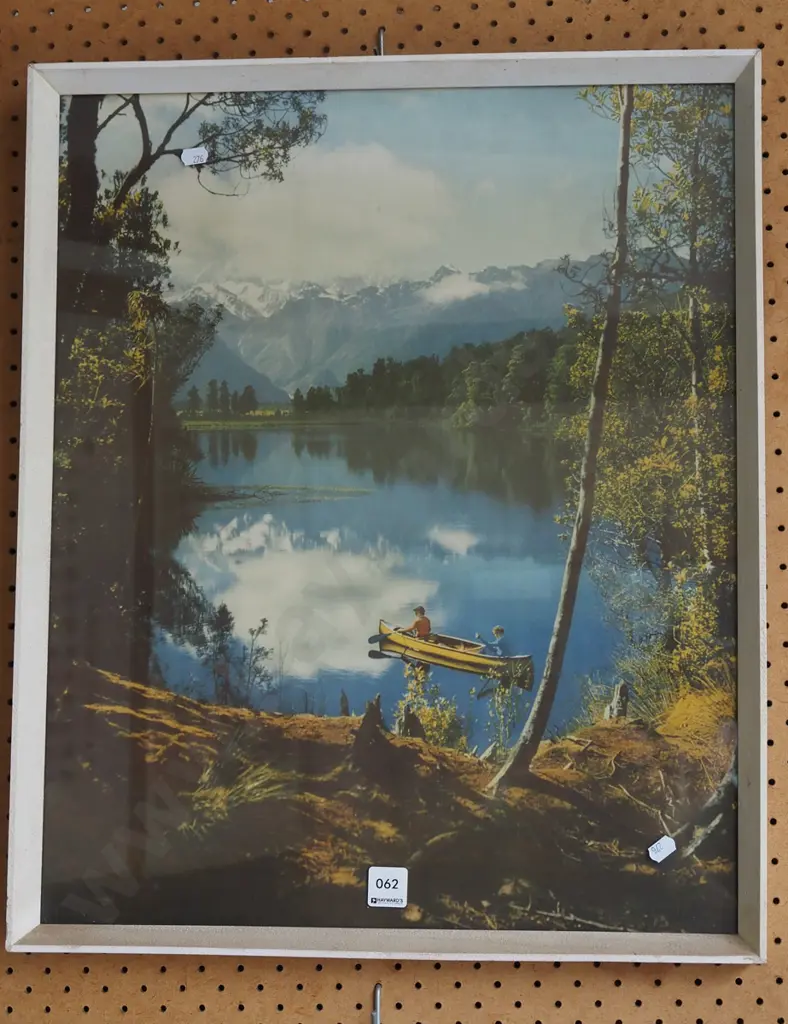 framed photo print - canoe on lake Image 1++