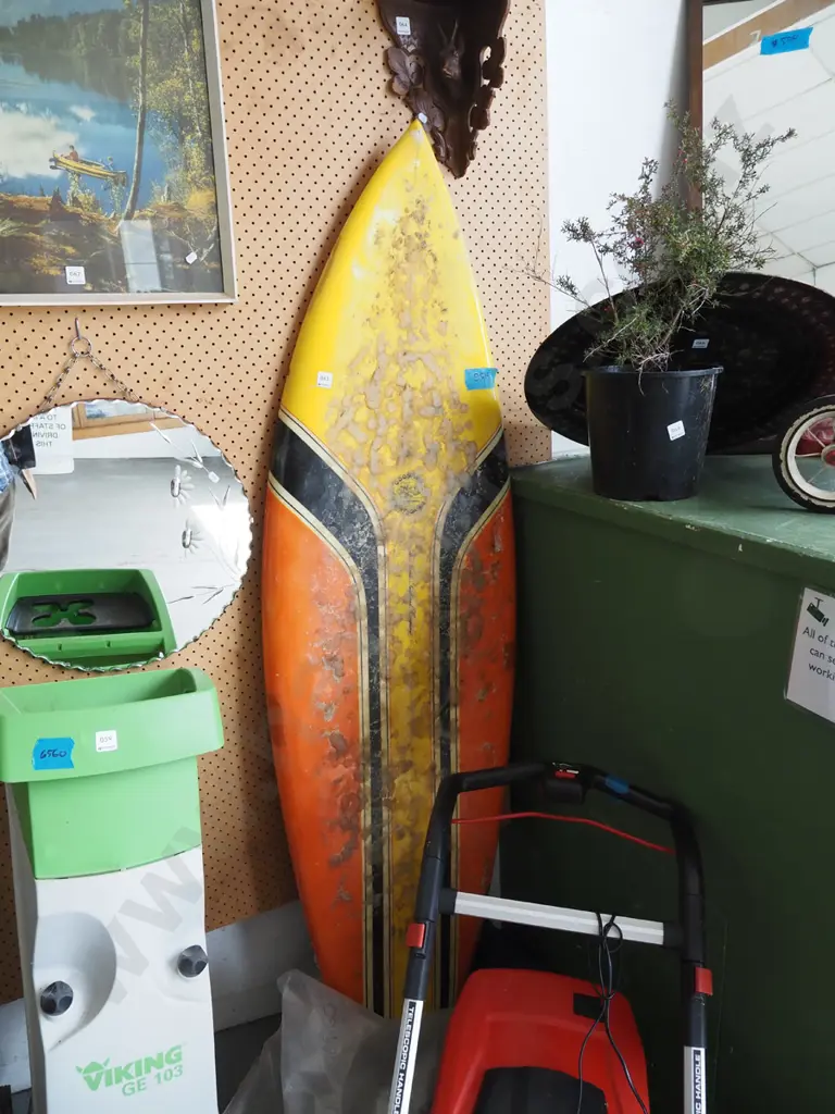 1970s Good Time handmade surfboard L1810 Image 1++