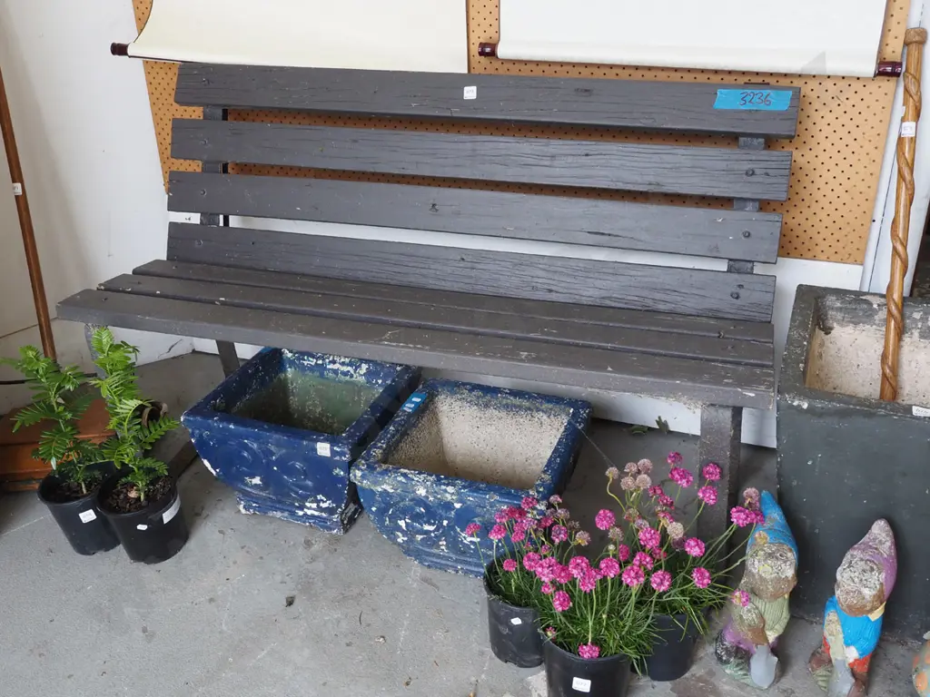 wooden garden bench seat  Image 1++