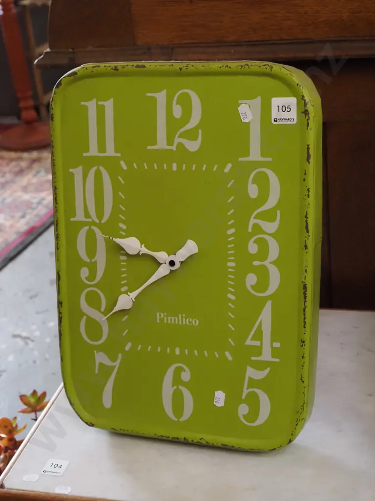 pressed tin freestanding clock Image 1++
