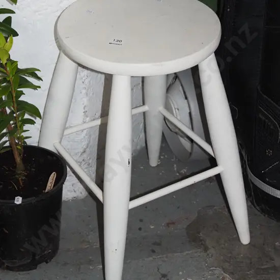 white stool